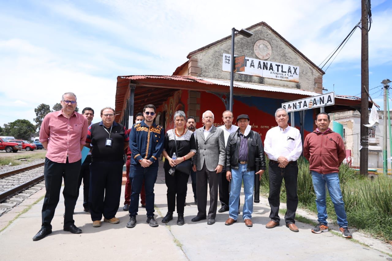 Trabaja Chiautempan en coordinación con el Estado para el rescate del patrimonio ferrocarrilero del municipio